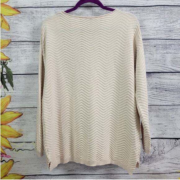 Creme Textured Sweater by Red Women's Size L - Picture 8 of 8